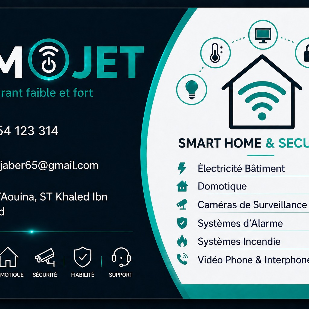 Électricité bâtiment, domotique, caméra de surveillance, systèmes d'alarme, réseau informatique et contrôle d'accès, vidéophone